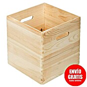 Astigarraga Dinamic Caja de madera (L x An x Al: 30 x 30 x 30 cm, Natural)