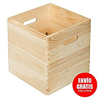 Astigarraga Dinamic Caja de madera (L x An x Al: 30 x 30 x 30 cm, Natural)