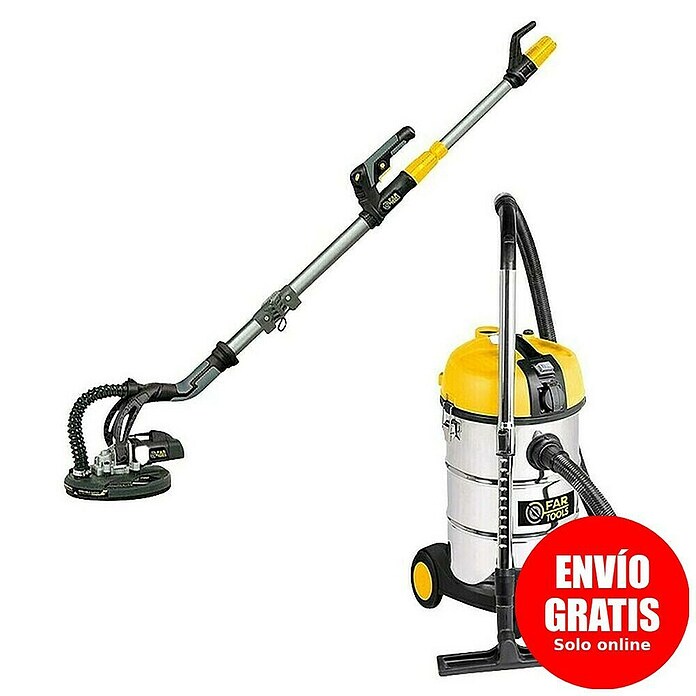 Fartools Aspirador en seco y húmedo NETUP30PB + lijadora de paredes DWS710E (2 pzs.) | BAUHAUS