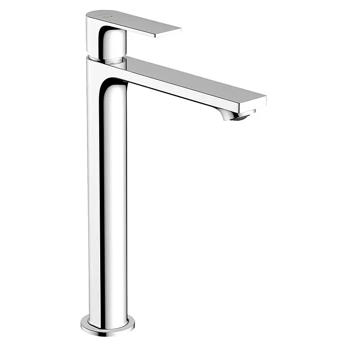Hansgrohe Rebris E Waschtischarmatur 240 CoolStart Eco - Chrom, Durchflussmenge: 4 l/min, Ausstattung Armatur: Zugstange - Eine elegante Chrom-Waschtischarmatur mit schlankem, modernem Design, perfekt für jedes Badezimmer. Der glänzende Wasserhahn ist ein Blickfang.