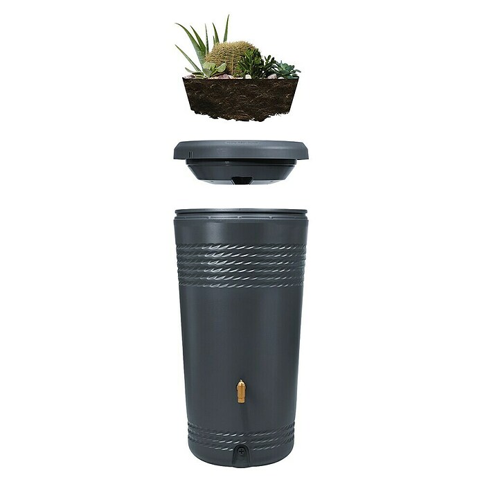 4rain Regenspeicher Milo (230 l, Graphitgrau, 1 Stk.) | BAUHAUS