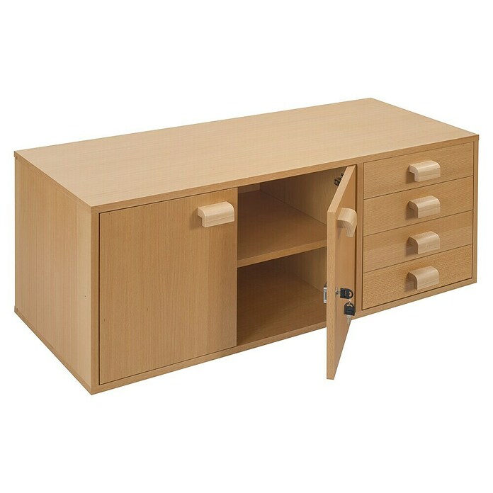 Ramia Werkbank-Unterschrank Pro II (460 x 1.210 x 580 mm, 2 Türen)