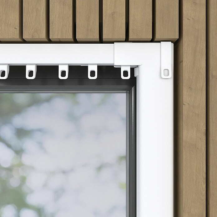 Vorhangschiene MotionBlinds Seitenöffnung Elektrisch (Anzahl Läufe: 1 Stk., 180 cm, Weiß) | BAUHAUS