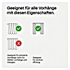 Vorhangschiene MotionBlinds Zentralöffnung Elektrisch (Anzahl Läufe: 1 Stk., 400 cm, Weiß) | BAUHAUS