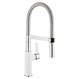 Camargue Frost Keukenkraan (Lage druk, Wit/Chroom, Glanzend)