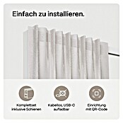 Vorhangschiene MotionBlinds Seitenöffnung Elektrisch (Anzahl Läufe: 1 Stk., 280 cm, Weiß) | BAUHAUS