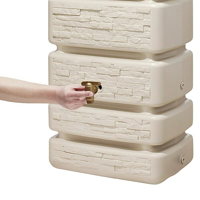 4rain Regenspeicher Slim Stone (350 l, Sandbeige, 1 Stk.) | BAUHAUS
