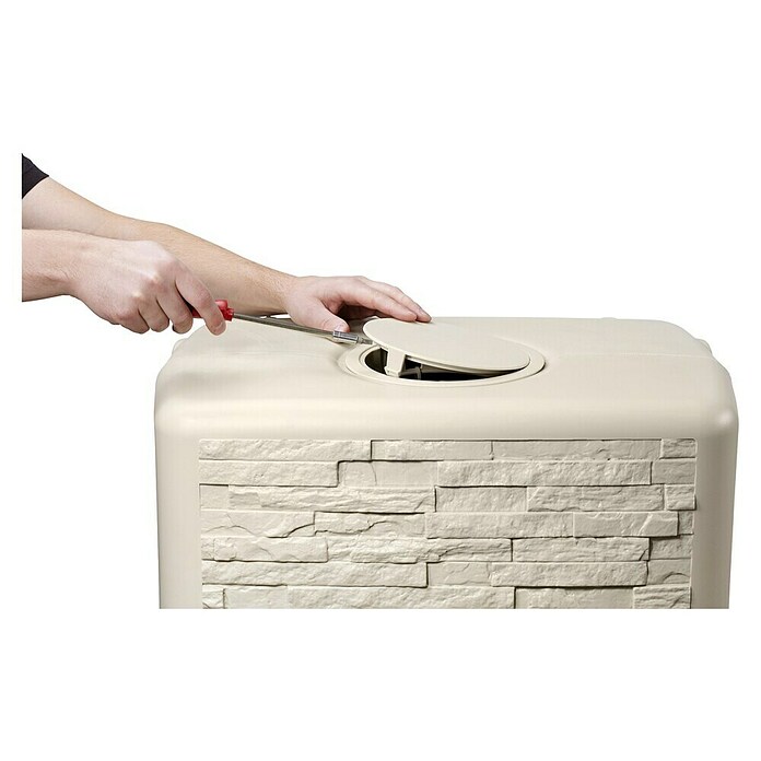 4rain Regenspeicher Slim Stone (350 l, Sandbeige, 1 Stk.) | BAUHAUS