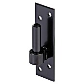 Alberts Gozne atornillable (Diámetro mandril: 14 mm, Distancia desde mandril hasta placa: 12 mm, L x An: 130 x 40 mm, Negro) | BAUHAUS