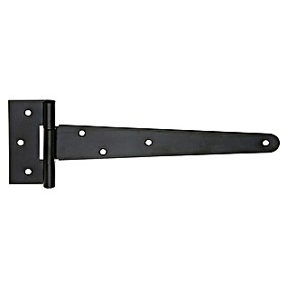Alberts Bisagra inglesa (L x An: 248 x 90 mm, Negro forja)