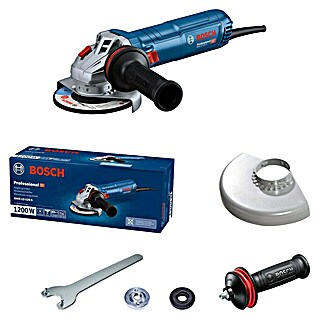 Bosch Professional Amoladora angular eléctrica GWS 12-125 S (1.200 W, Diámetro disco: 125 mm)