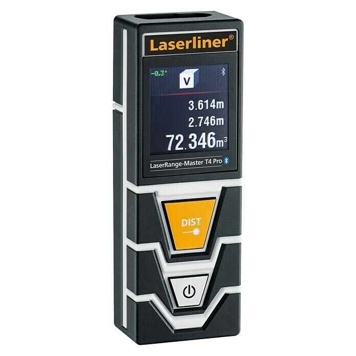 Laserliner Laserentfernungsmesser LaserRange Master T4Messbereich: 0,2 - 40 m Left Side View