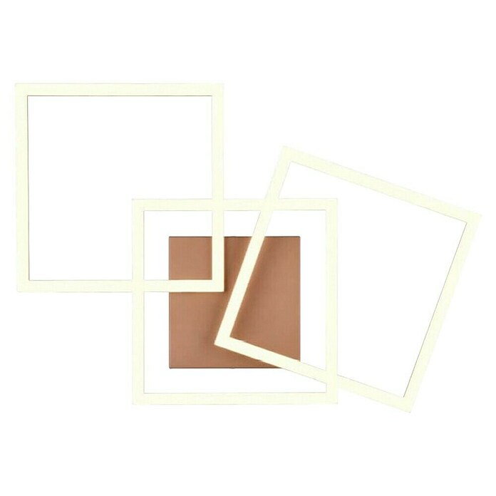 Trio Leuchten LED stropna svetilka Trail  (31 W, Do x Š x V: 35 x 74 x 7 cm, Rjava, Toplo bela) | 3016 - Deckenleuchte | CACB - Deckenleuchten | CAC - Indoorleuchten | CA - Beleuchtung | C - Elektro | BAUHAUS