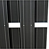 Sichtschutzzaun Lanzarote (1 800 x 1 800 mm, Anthrazit, WPC) | BAUHAUS