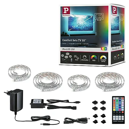 Paulmann MaxLED 250 LED-Band-Set Comfort TV 55 Zoll