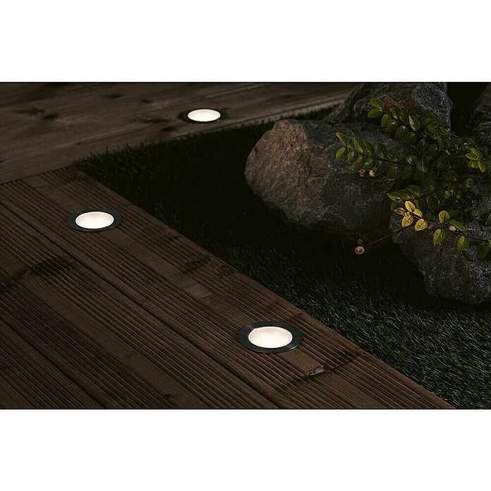 Paulmann Plug & Shine Ugradbena podna svjetiljka Floor  (2 W, Ø x V: 7 x 3 cm) | BAUHAUS
