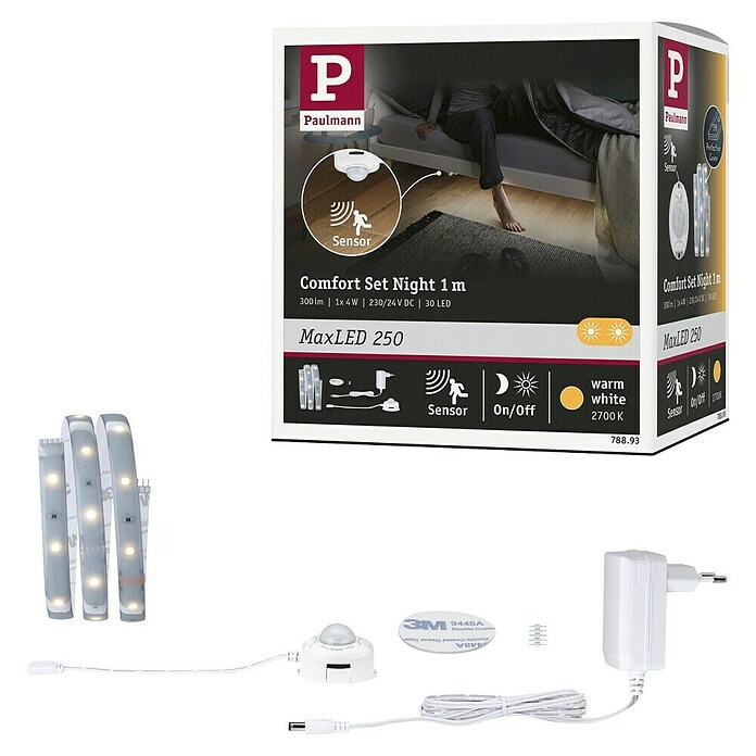 Paulmann MaxLED 250 Set LED traka Comfort  (100 cm, Topla bijela, 5 W, 300 lm, 230 V - 240 V) | BAUHAUS