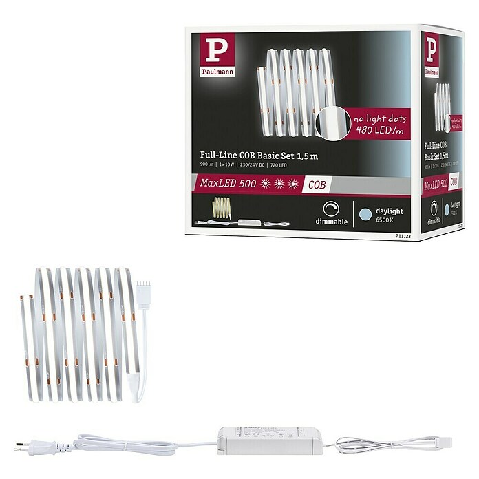 Paulmann MaxLED 500 Set de prolongación (1,5 m, 12 W, Blanco diurno, 900 lm) | BAUHAUS