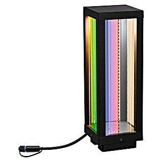 Paulmann Plug & Shine Aplique para exterior LED Classic Lantern (2 W, Color: Gris, IP44, 10 x 10 x 30 cm)