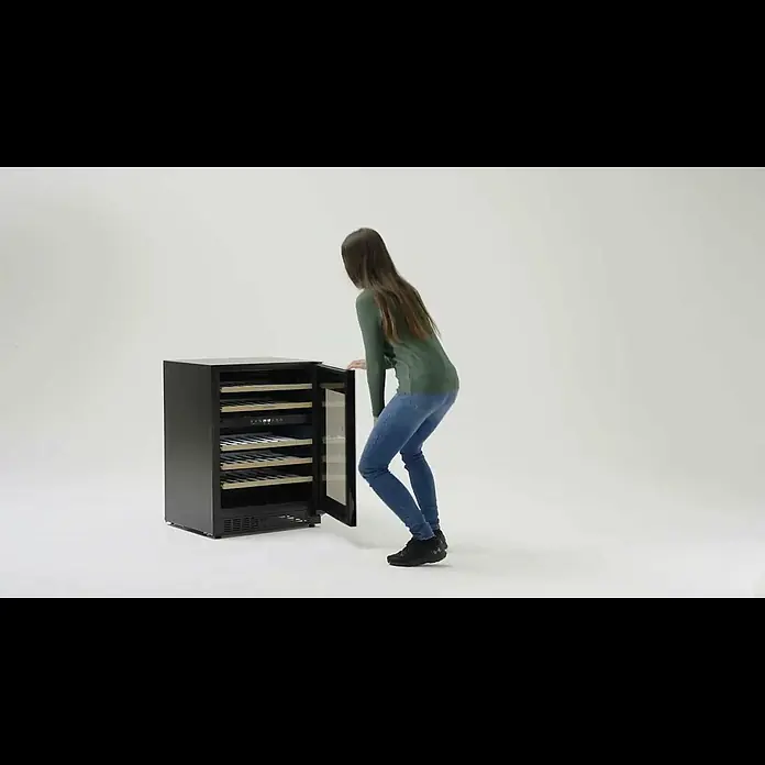 Wolkenstein Weinkühlschrank UWTS129 - Einbaugerät, L x B x H: 57 x 59,5 x 82 cm, Schwarz - Wolkenstein Weinkhlschrank UWTS129