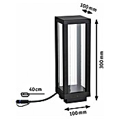 Paulmann Plug & Shine Vanjska LED svjetiljka Classic Latern  (2 W, IP44, 10 x 10 x 30 cm) | BAUHAUS