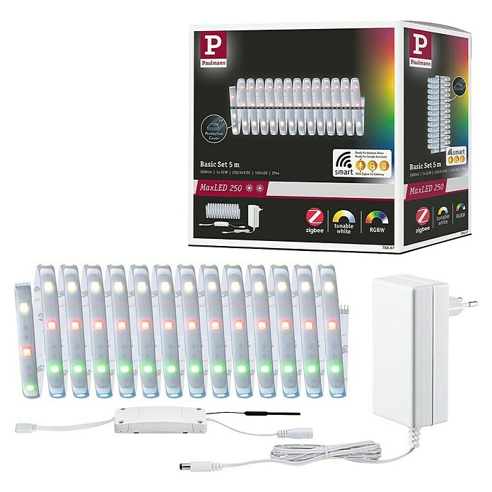 Paulmann MaxLED 250 Smart LED traka Zigbee  (500 cm, RGBW, 27 W, 900 lm, 230 V - 240 V) | BAUHAUS