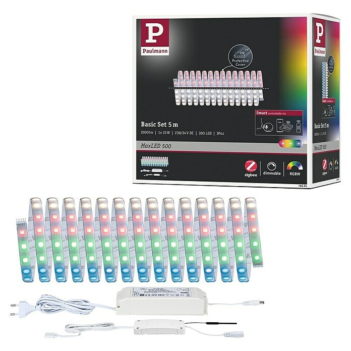 Paulmann MaxLED 500 Set LED traka Zigbee  (500 cm, RGBW, 40 W, 1.750 lm, 230 V - 240 V) | BAUHAUS