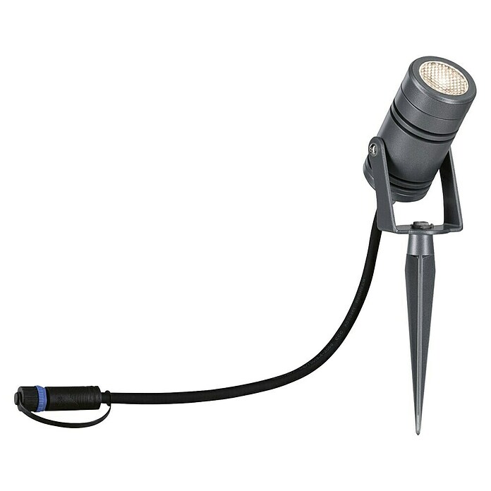 Paulmann Plug & Shine Vrtna LED spot svjetiljka Radon  (12,5 W, IP65, Topla bijela, Siva) | BAUHAUS