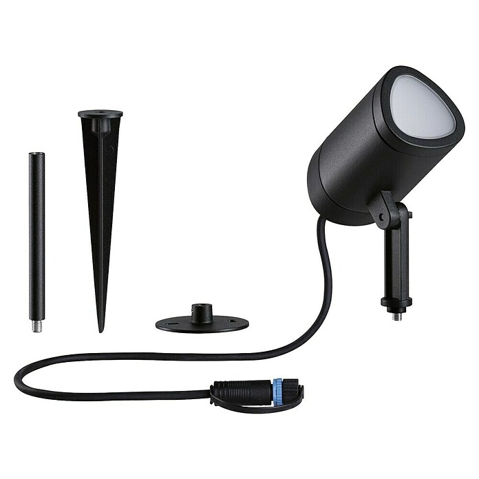 Paulmann Plug & Shine Vrtna LED spot svjetiljka  (6,5 W, IP65, RGBW, Antracit) | BAUHAUS