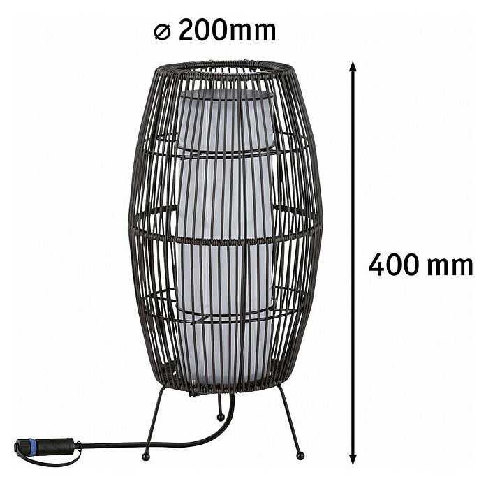 Paulmann Plug & Shine Vanjska LED svjetiljka Basket  (3,2 W, IP44) | BAUHAUS