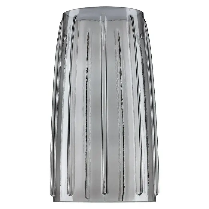 Paulmann URail 2Easy Pantalla de lámpara Drio - Diámetro: 15,2 cm, Transparente, Vidrio, Redonda - Pantalla de lámpara de vidrio gris acanalado para una iluminación elegante, que ofrece un toque de sofisticación a cualquier habitación.