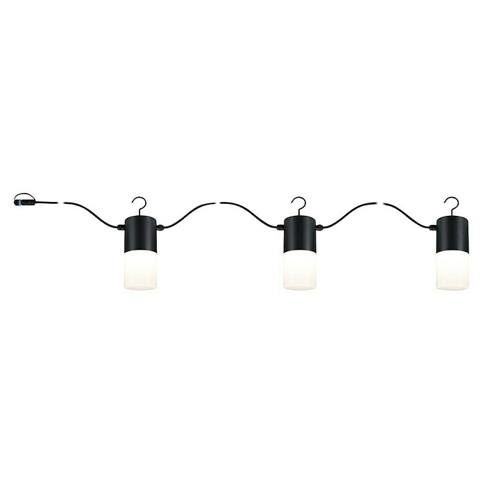 Paulmann Plug & Shine Guirnalda luminosa LED Tubs (Para exterior, Color de luz: Blanco cálido, Número de bombillas: 3 ud.) | BAUHAUS