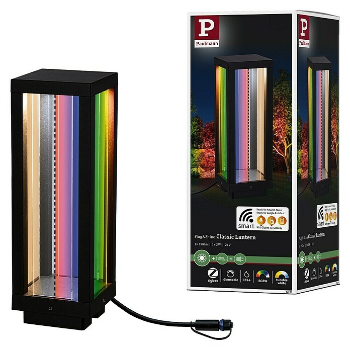 Paulmann Plug & Shine Vanjska LED svjetiljka Classic Latern  (2 W, IP44, 10 x 10 x 30 cm) | BAUHAUS
