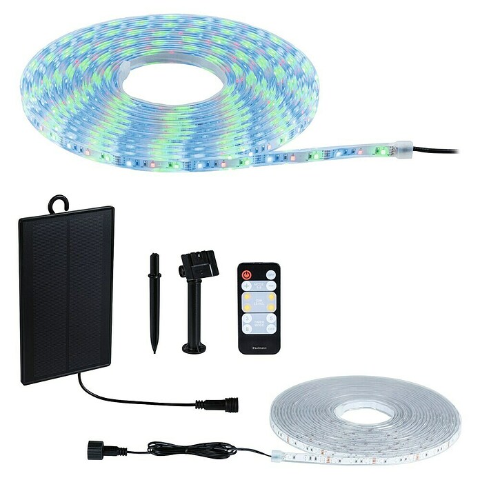 Paulmann LED-Band-Set Stripe Solar (10 m, RGB, 3,8 W, 300 lm, 5 V) | BAUHAUS
