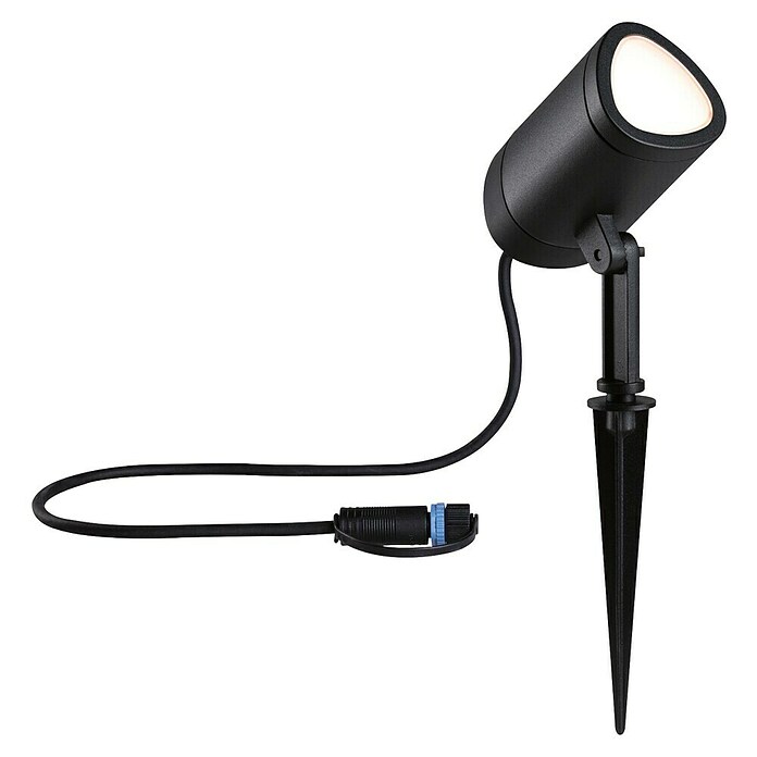 Paulmann Plug & Shine Vrtna LED spot svjetiljka  (6,5 W, IP65, RGBW, Antracit) | BAUHAUS