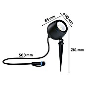 Paulmann Plug & Shine Foco LED de jardín Kikolo (6,2 W, IP65, Blanco cálido) | BAUHAUS