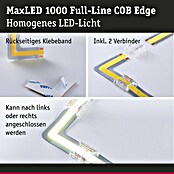 Paulmann MaxLED 1.000 LED-Band-Set Stripe Edge Full-Line COB (3 cm, Tageslichtweiß, 0,6 W, 64 lm, 230 V - 240 V) | BAUHAUS