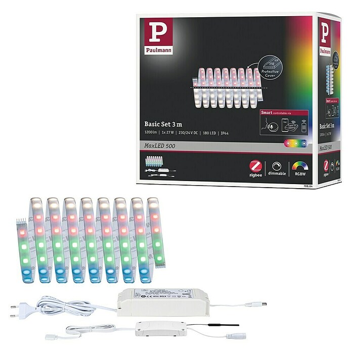 Paulmann MaxLED 500 Set LED traka Zigbee  (300 cm, RGBW, 29 W, 1.050 lm, 230 V - 240 V) | BAUHAUS