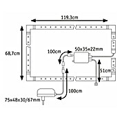 Paulmann MaxLED 250 Set LED traka Comfort TV 55''  (360 cm, RGBW, 23,5 W, 1.000 lm, 230 V - 240 V) | BAUHAUS