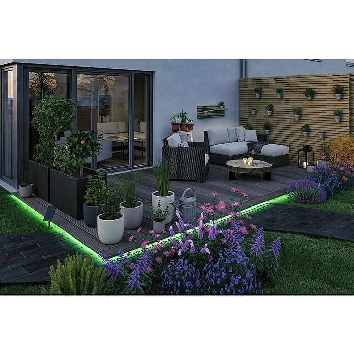 Paulmann LED-Band-Set Stripe Solar (10 m, RGB, 3,8 W, 300 lm, 5 V) | BAUHAUS