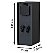 Paulmann Plug & Shine Ugradbeno podizna utičnica Rio  (Visina: 23 cm, IP44, Bez senzora za sumrak) | BAUHAUS