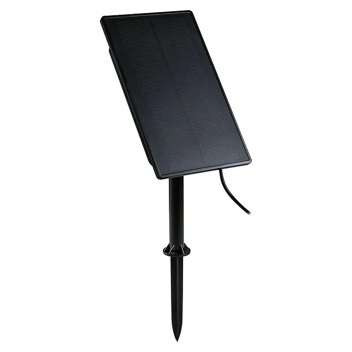 Paulmann LED-Band-Set Stripe Solar - 10 m, Warmweiß, 3,8 W, 300 lm, 5 V - Schwarzes Solarpanel mit Erdspieß für den Garten, das umweltfreundliche Energie liefert und einfach zu installieren ist.