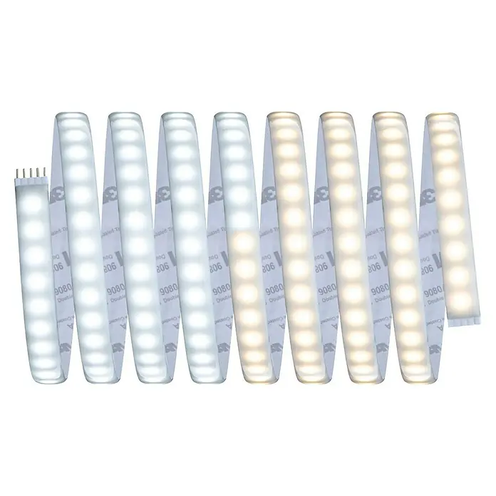 Paulmann MaxLED 1.000 LED-Band Basisset beschichtet - 300 cm, Mehrfarbig, 38 W, 3.060 lm - LED-Streifen mit unterschiedlichen Farbtemperaturen, befestigt mit 3M-Doppelklebeband. Ideal für vielfältige Beleuchtungsanwendungen.