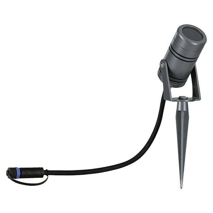 Paulmann Plug & Shine Vrtna LED spot svjetiljka Radon  (12,5 W, IP65, Topla bijela, Siva) | BAUHAUS
