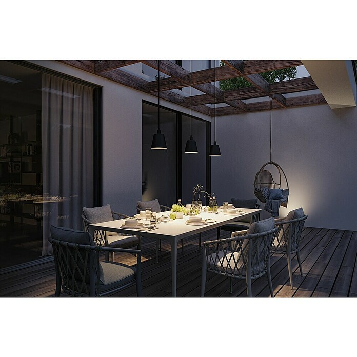Paulmann Plug & Shine Lámpara solar colgante Kofia (2 W, Gris, Altura: 514 cm) | BAUHAUS