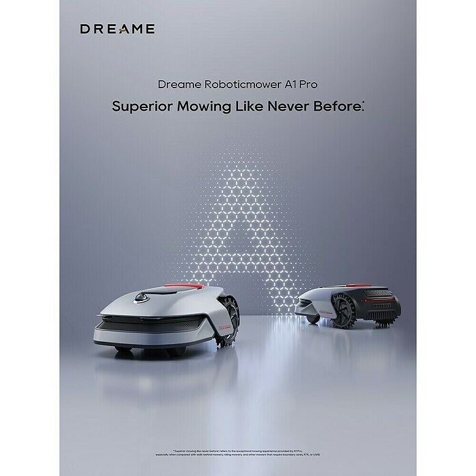 Dreame Robot cortacésped A1 Pro (2.000 m², Ancho de corte: 22 cm, Navegación por láser, LiDAR) | BAUHAUS