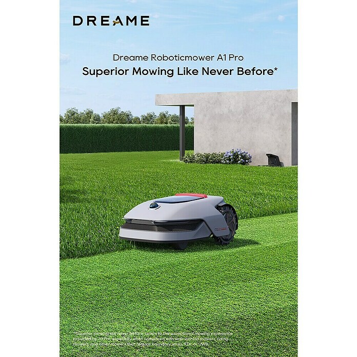 Dreame Robot cortacésped A1 Pro (2.000 m², Ancho de corte: 22 cm, Navegación por láser, LiDAR) | BAUHAUS