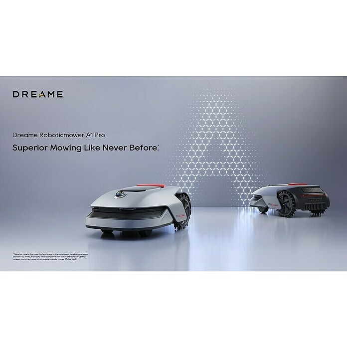 Dreame Robot cortacésped A1 Pro (2.000 m², Ancho de corte: 22 cm, Navegación por láser, LiDAR) | BAUHAUS