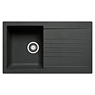 Pyramis Einbauspüle Siroko (B x L: 86 x 50 cm, Innenbreite Becken 1: 35 cm, Schwarz)