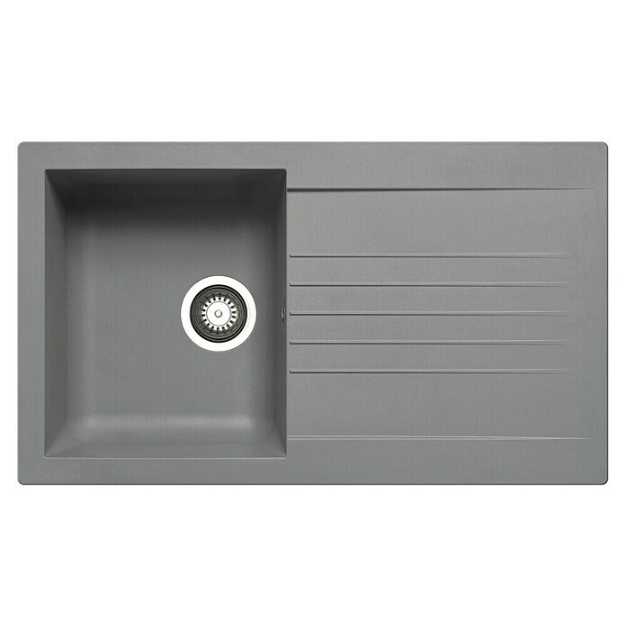 Pyramis Einbauspüle Siroko (B x L: 86 x 50 cm, Innenbreite Becken 1: 35 cm, Grau) | BAUHAUS